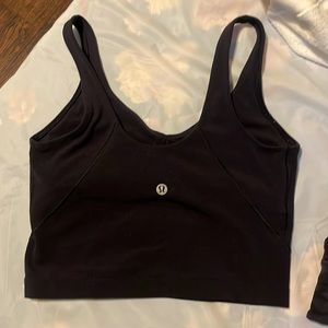 Size 4 lululemon with built in sports bra